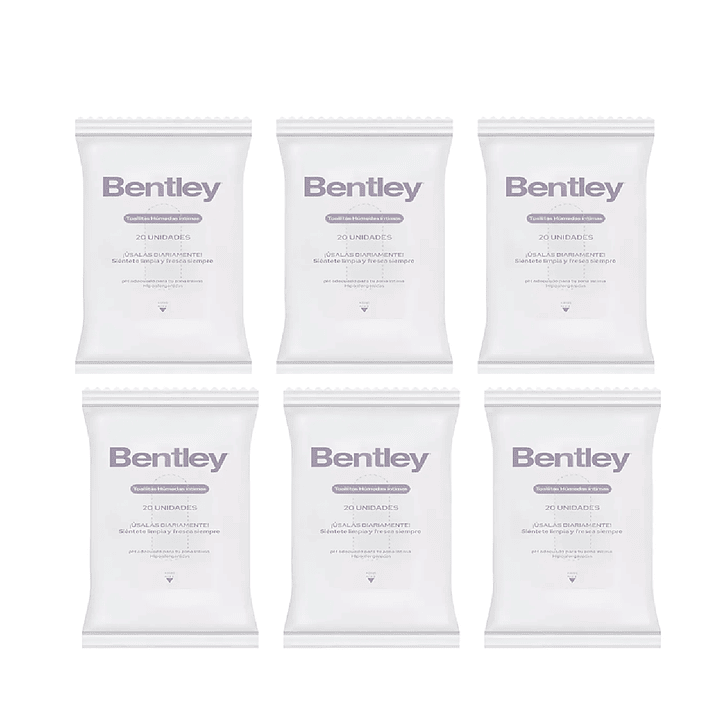 Bentley Wipes Toallas Húmedas  x20 Pack x6 1
