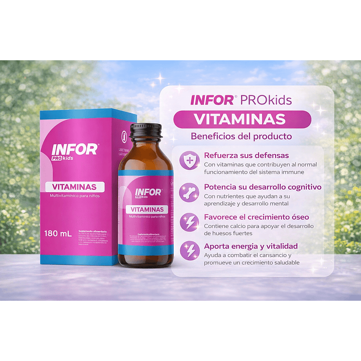 Infortin Kid Kal Sabor Frutilla Suplemento Suspensión 170ml Pack x3 6