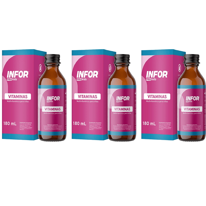 Infortin Kid Kal Sabor Frutilla Suplemento Suspensión 170ml Pack x3 1