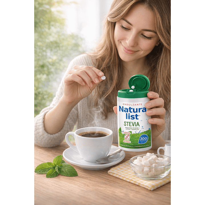 Natura List Stevia y Sucralosa Endulzante x300 Tabletas 5