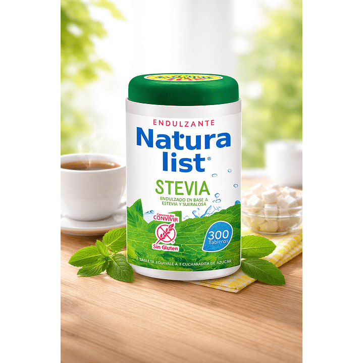 Endulzante Natura List Stevia Y Sucralosa 300 Tabletas Pack x3 6
