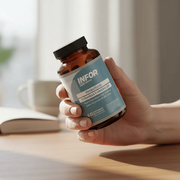 Infor Pro Senior Probioticos Vitaminas Y Minerales X60 Comp 4