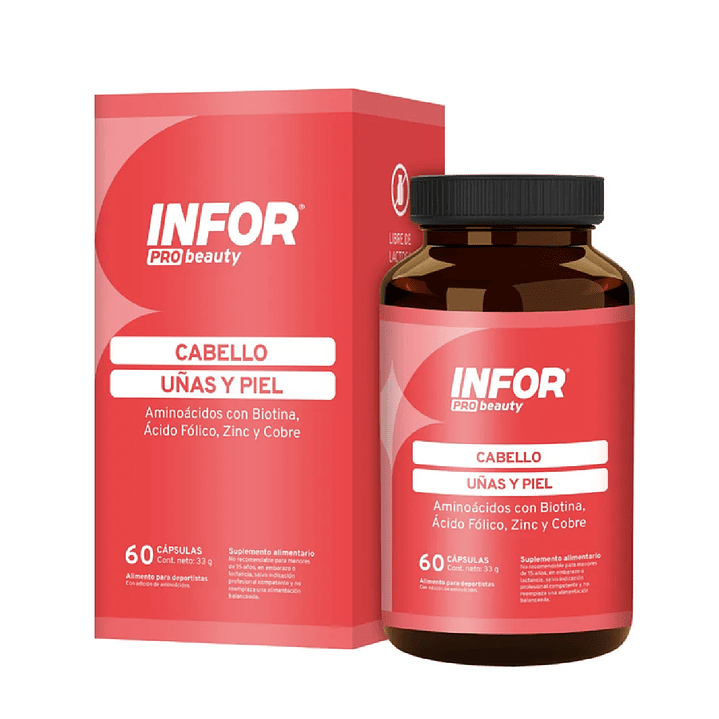 Infor Pro Beauty x60 Cápsulas – Piel, Cabello y Uñas 1