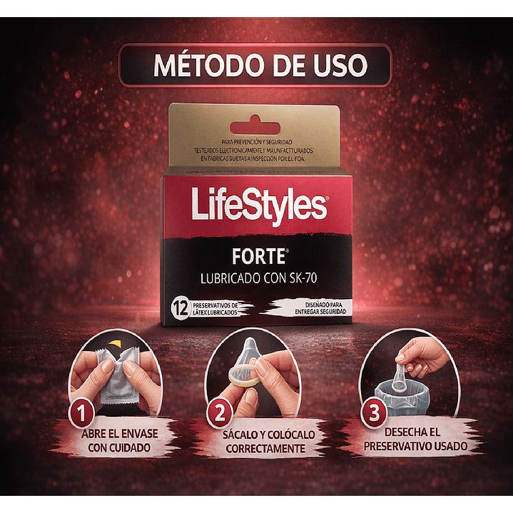 LifeStyles Preservativos Forte x12 Unidades  4