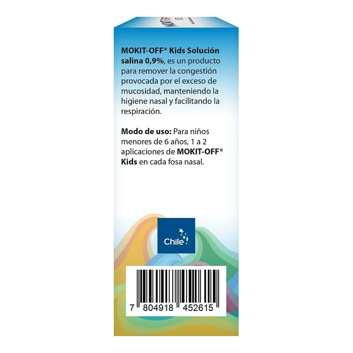 Solucion Cloruro De Sodio 0,9% Lavado Nasal Mokit Off Kids    3