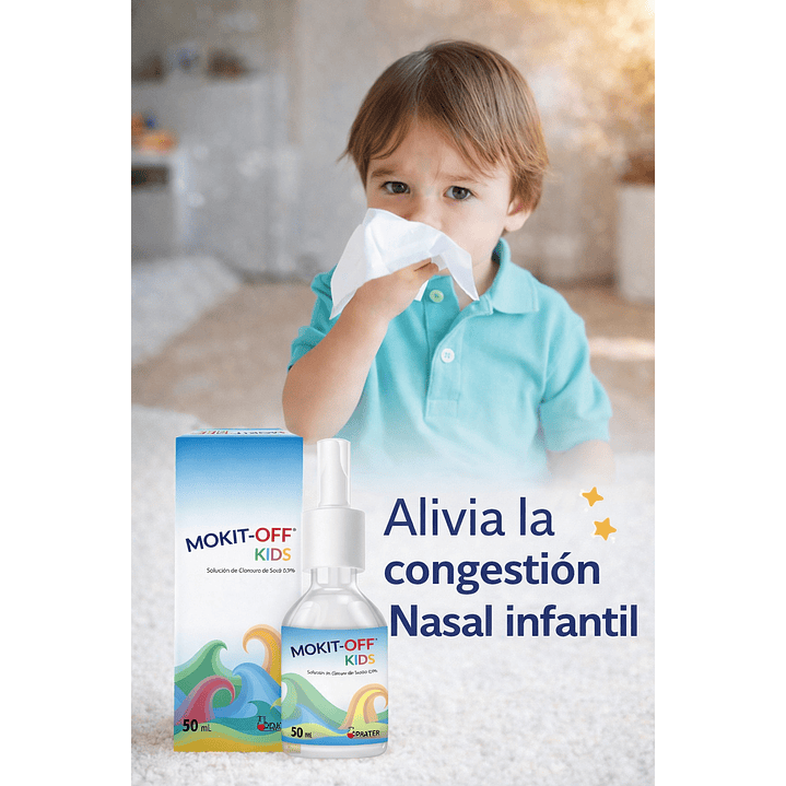 Solucion Cloruro De Sodio 0,9% Lavado Nasal Mokit Off Kids    7