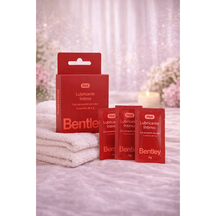 Bentley Gel Lubricante Intimo Hot Sachet 4g Caja x3 5