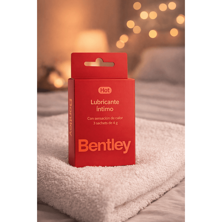 Bentley Gel Lubricante Intimo Hot Sachet 4g Caja x3 6