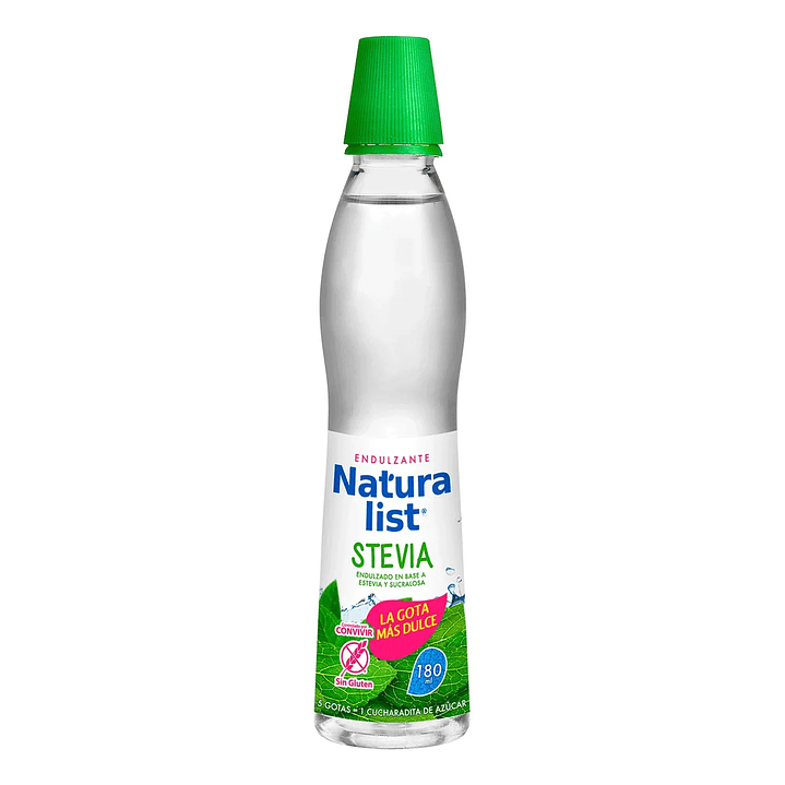 Endulzante Natura List  Stevia Liquida 180ml  1