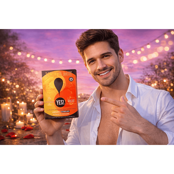 Pack Lubricante Yes You And Me Hot 40 Ml + Vanilla 40 Ml 6