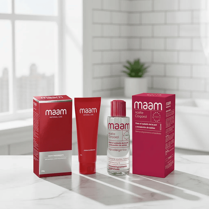 Pack MAAM Aceite Antiestrías + Gel Pezones 3