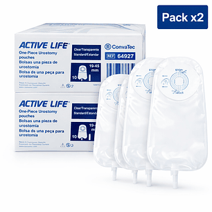 Bolsa Urostomía Active Life Convatec 19mm x10 Pack x2