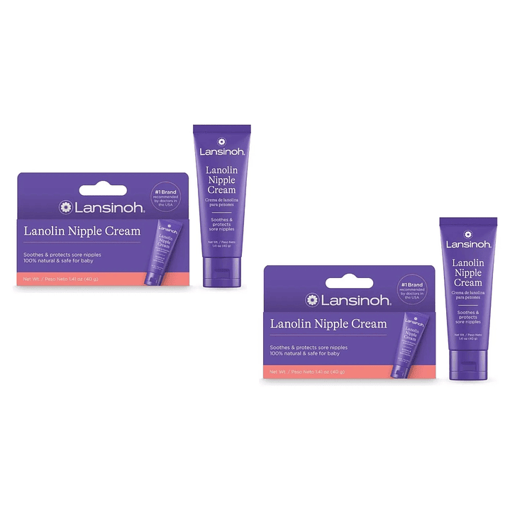 Lanolina Crema Hipoalergenica Para Pezones Lansinoh 40g Pack x2 1