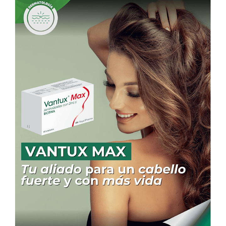 Vantux Max Suplemento Capilar y Uñas X60 Cápsulas Pack x3 3