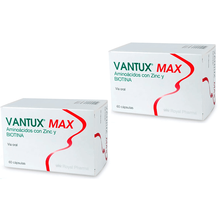 Vantux Max Suplemento Capilar y Uñas X60 Cápsulas Pack x2 2