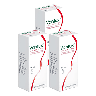 Vantux Shampoo Energizante Anticaida Capilar 100ml Pack X3