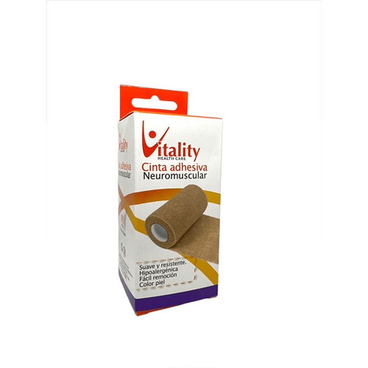 Venda Autoadherente Vitality 10cm x 4.5m Color Beige Pack x5 3
