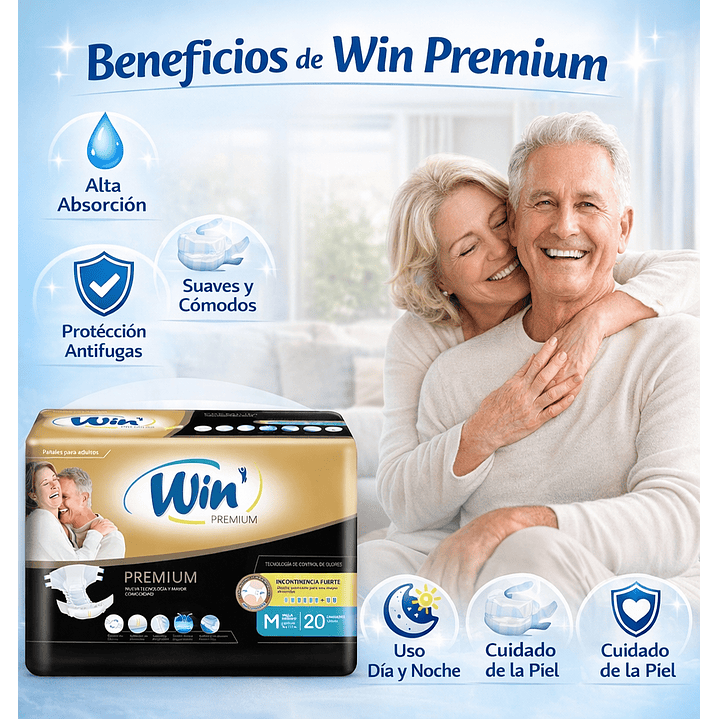 Win Premium Pañales Para Adultos Talla M X20 Pack x3 4