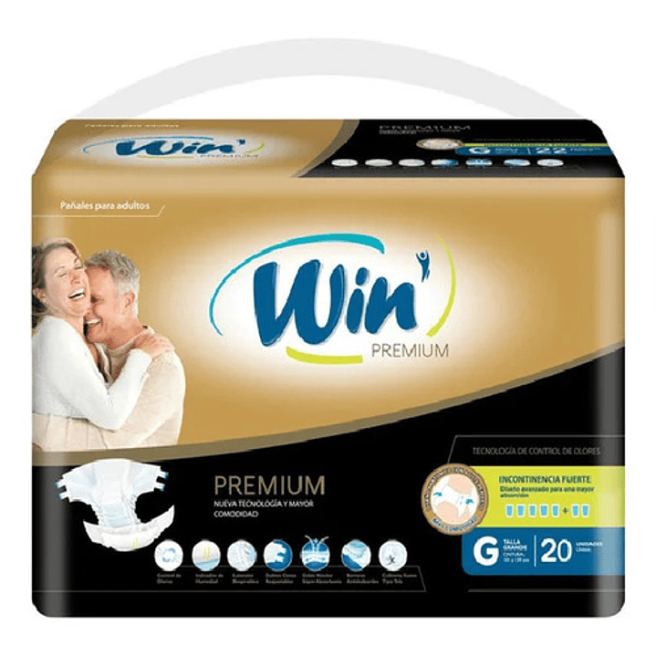Win Premium Pañales Para Adultos Talla G X20 Pack x3  2