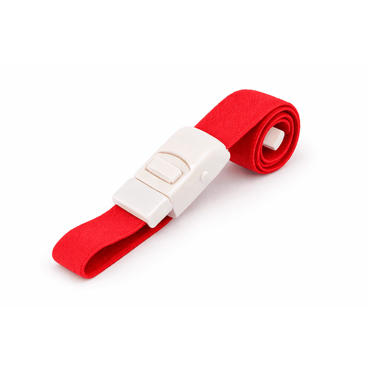 Torniquete Elástico Rojo Tip Top Reutilizable Médico 1