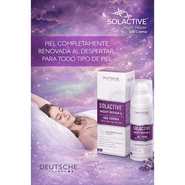 Solactive Night Repair Gel Crema Nocturna 50g 2