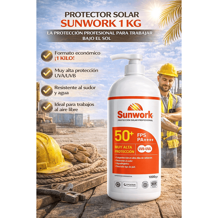 Protector Solar Sunwork 1 Kg 6