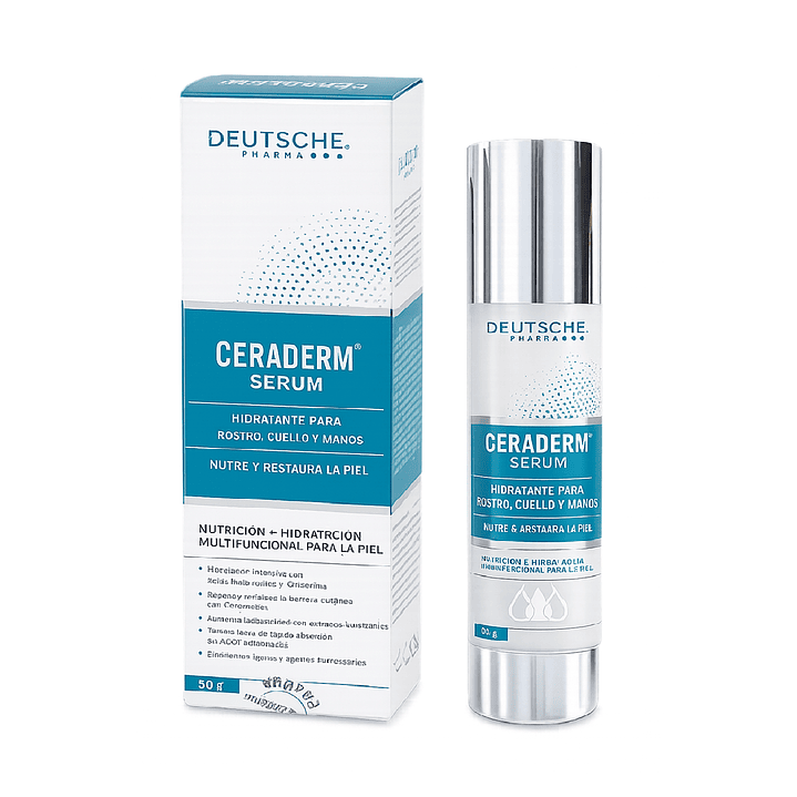 Ceraderm Serum Hidratante Rostro Cuello Manos 60g 2