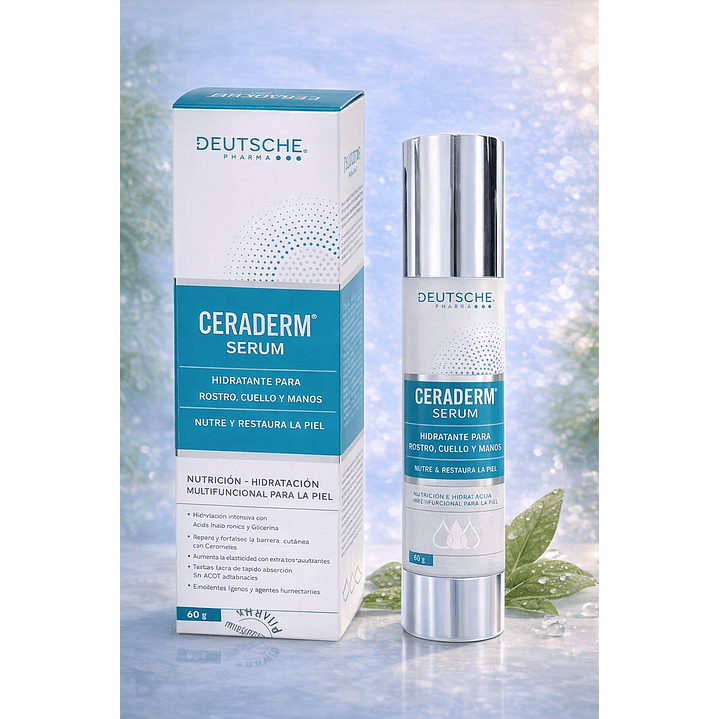 Ceraderm Serum Hidratante Rostro Cuello Manos 60g 5
