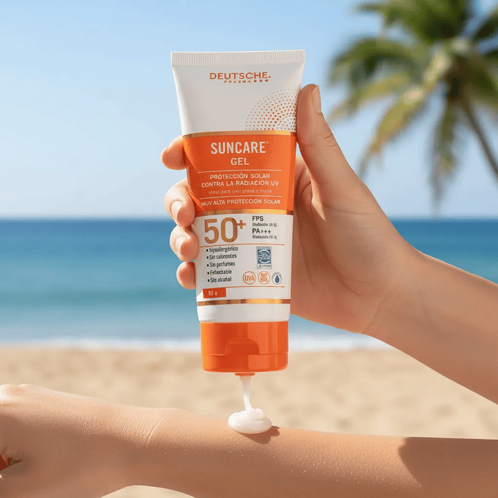 Suncare Protector Solar En Gel Fps50 90 Grs 5