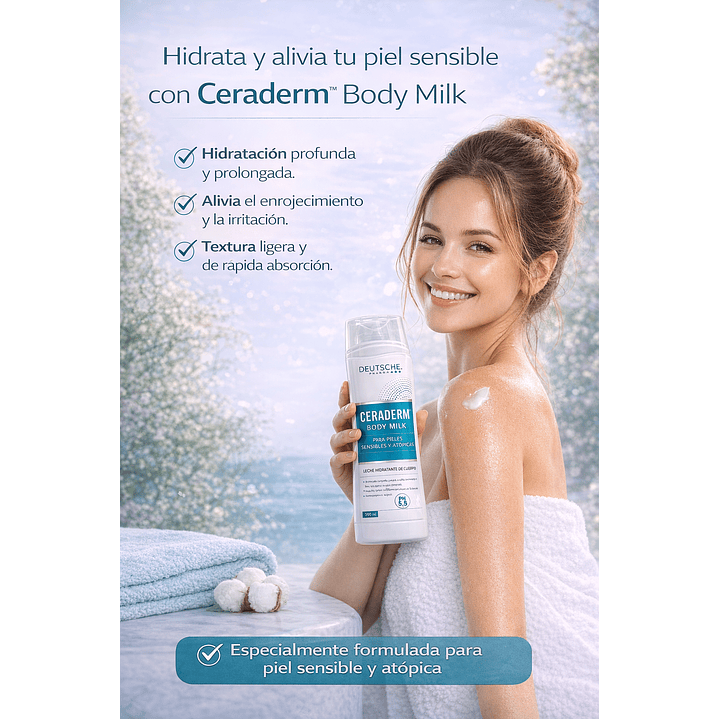 Ceraderm Body Milk Loción Solar 290 Ml 4