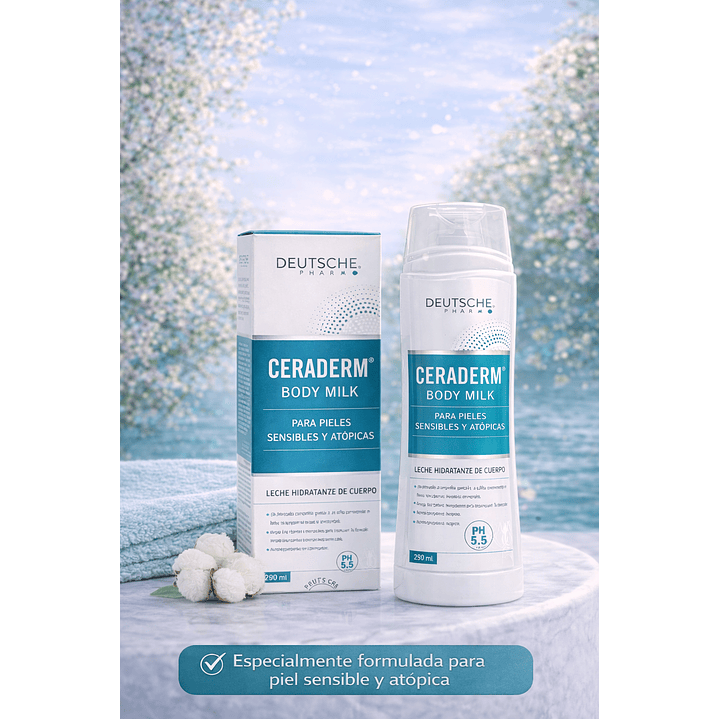 Ceraderm Body Milk Loción Solar 290 Ml 5