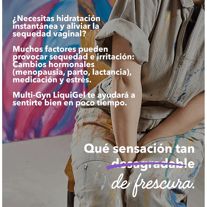 Gel Multi-Gyn LiquiGel Sequedad Vaginal Hidratación Íntima 30ml  5