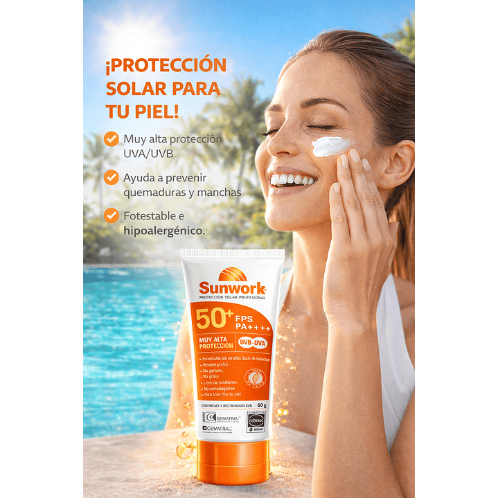 Protector Solar Sunwork 60 G 3