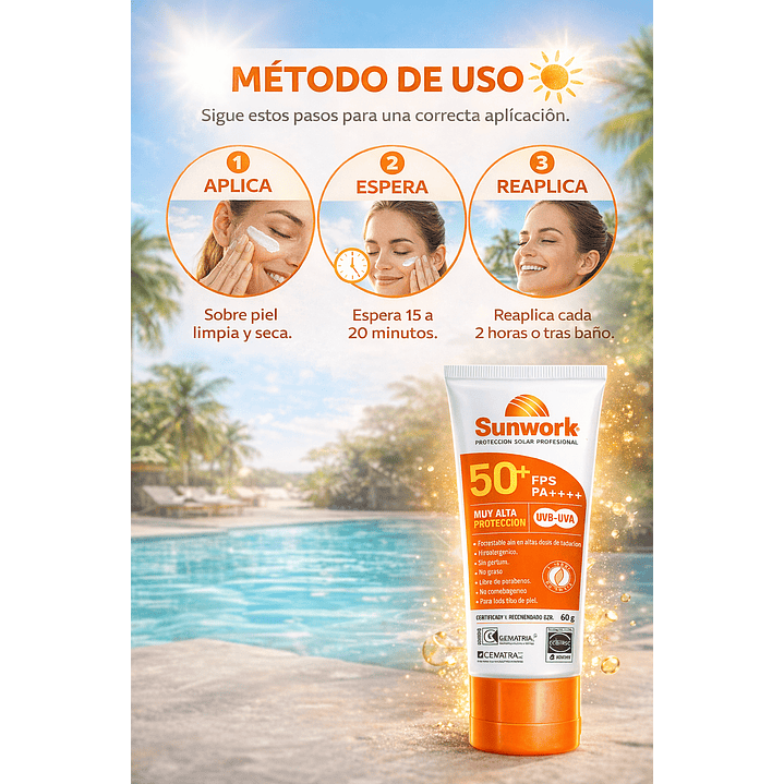 Protector Solar Sunwork 60 G 4