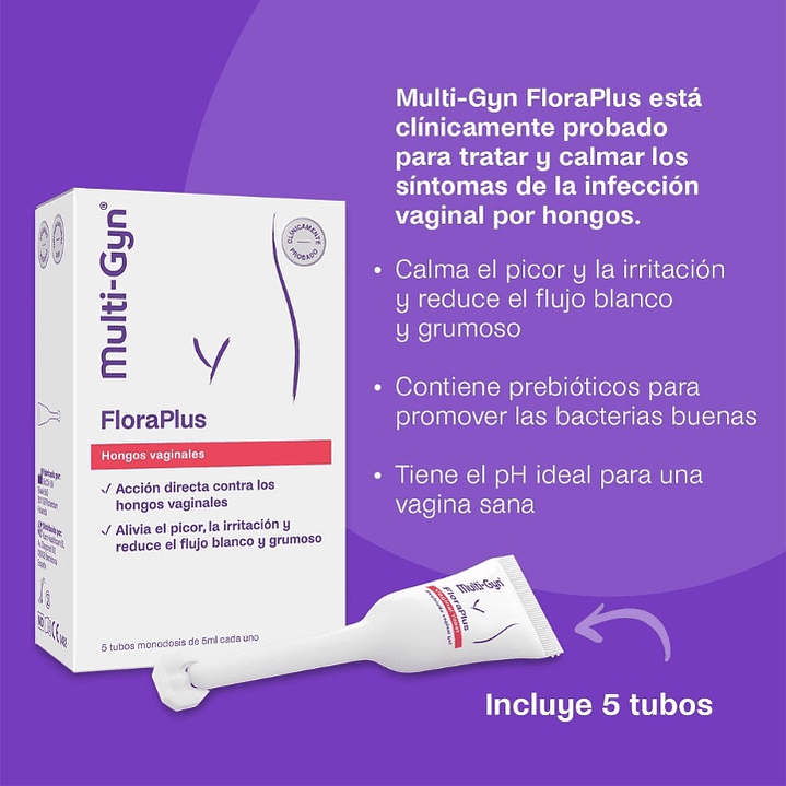 Gel Multi-Gyn FloraPlus 5 tubos 5ml 2