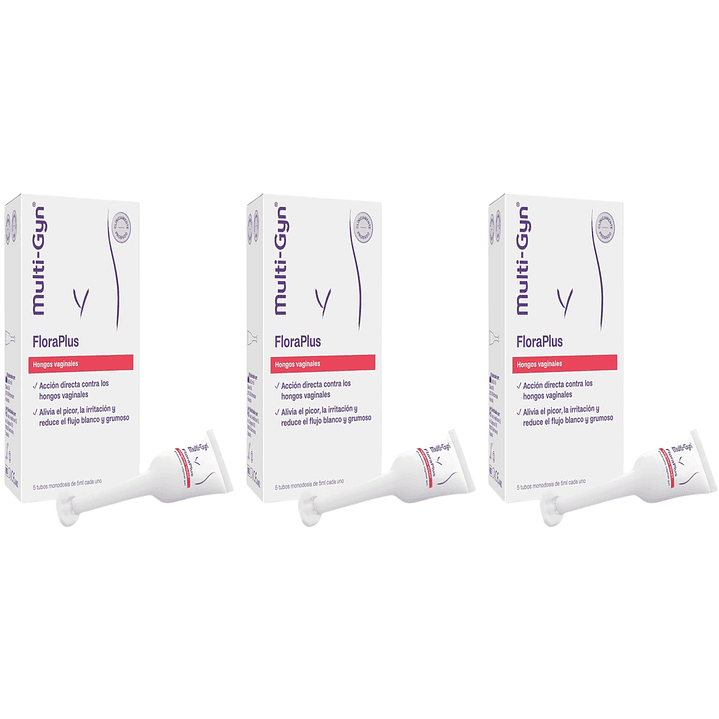 Gel Multi-Gyn FloraPlus 5 tubos 5ml Pack 3 7