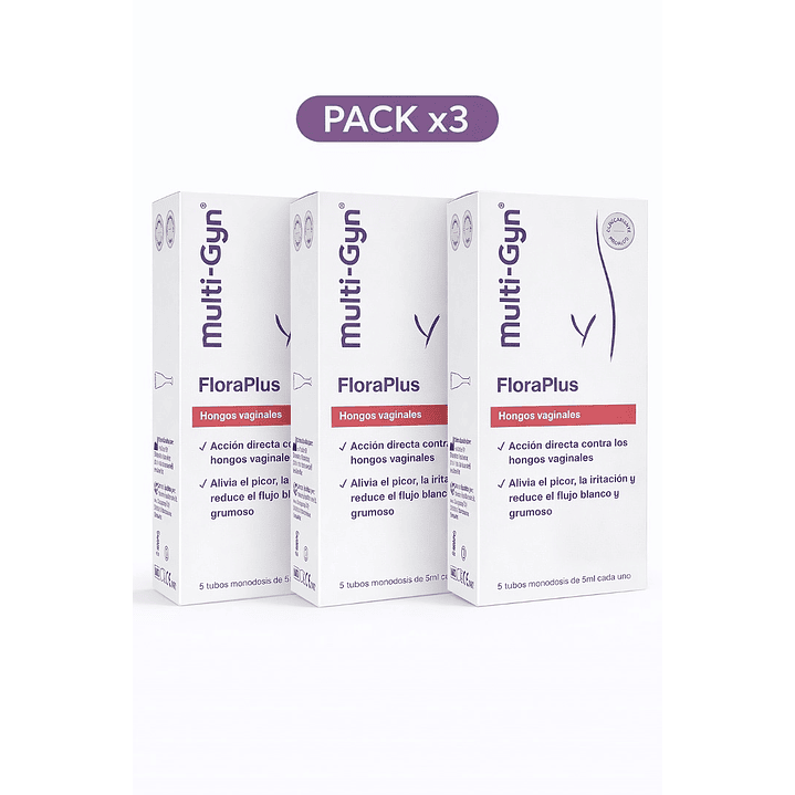 Gel Multi-Gyn FloraPlus 5 tubos 5ml Pack 3 1
