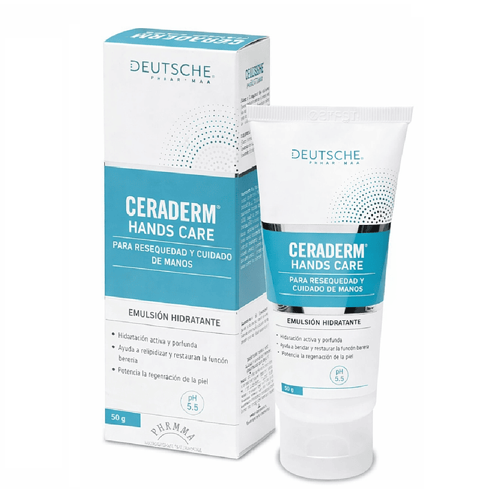 Ceraderm Crema de Manos 50g Hidratante Reparadora 1