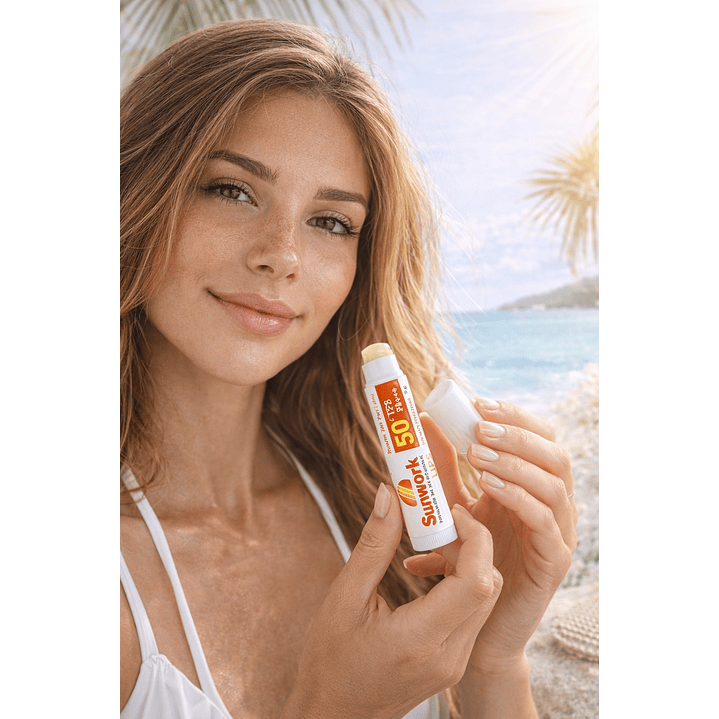 Protector Solar Para Labios Sunwork Lips 50 Fps 5g 6