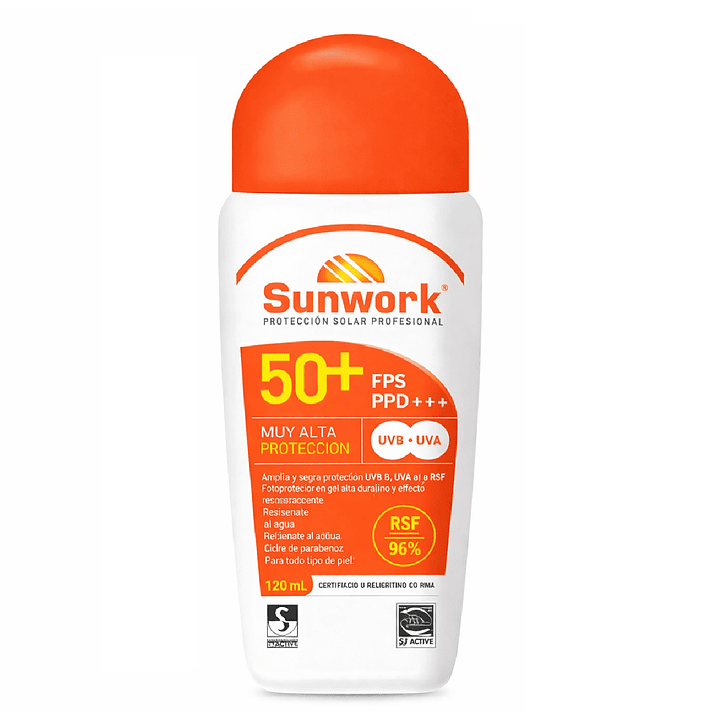 Protector Solar Sunwork Gel 50 Fps 120g  1