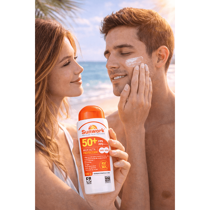Protector Solar Sunwork Gel 50 Fps 120g  6