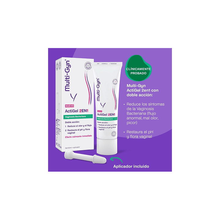 Gel Multi-Gyn ActiGel 2en1 Vaginal 50ml Pack x3 3