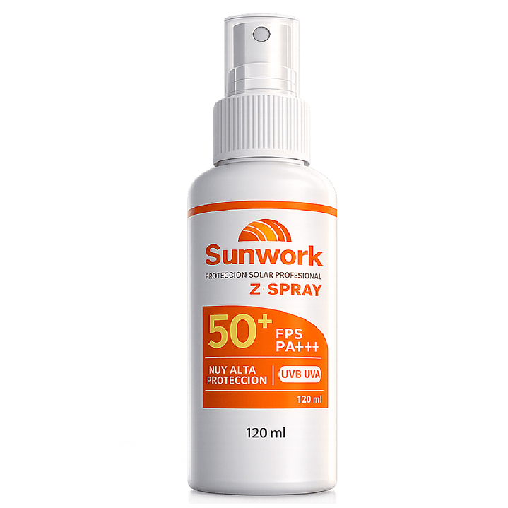 Protector Solar Sunwork Spray 50 Fps 120ml    2