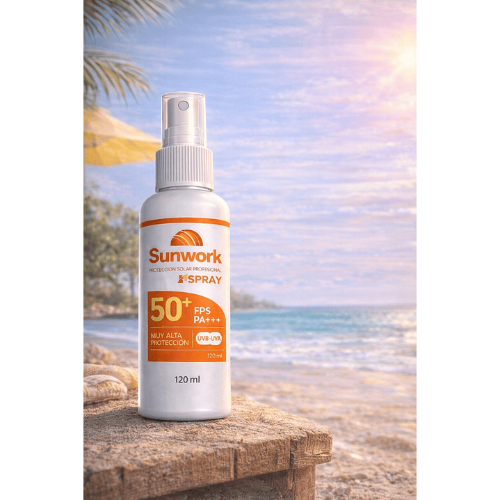 Protector Solar Sunwork Spray 50 Fps 120ml    6