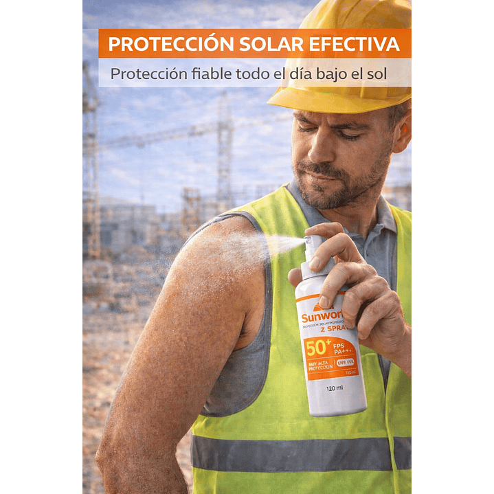 Protector Solar Sunwork Spray 50 Fps 120ml    4