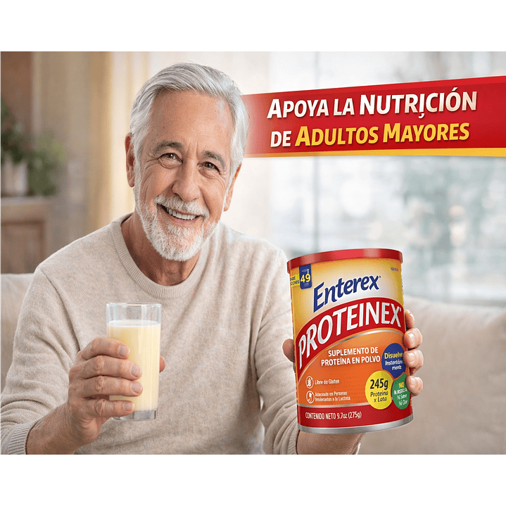 Enterex Proteinex Suplemento De Proteína En Polvo 275g Pack x3 5