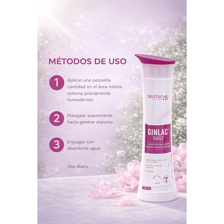 Jabón De Higiene Íntima Femenina | Ginlac | 200ml 4