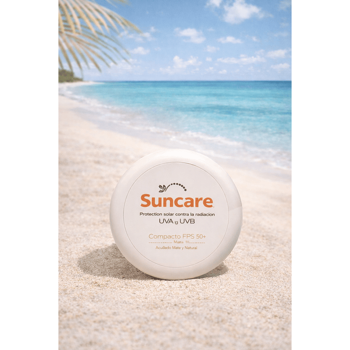 Suncare Protector Solar Compacto 50 Fps Tono Medio 10g  4