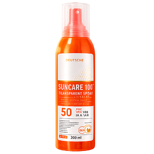 Protector Solar Transparente Suncare 100 Spray 200ml