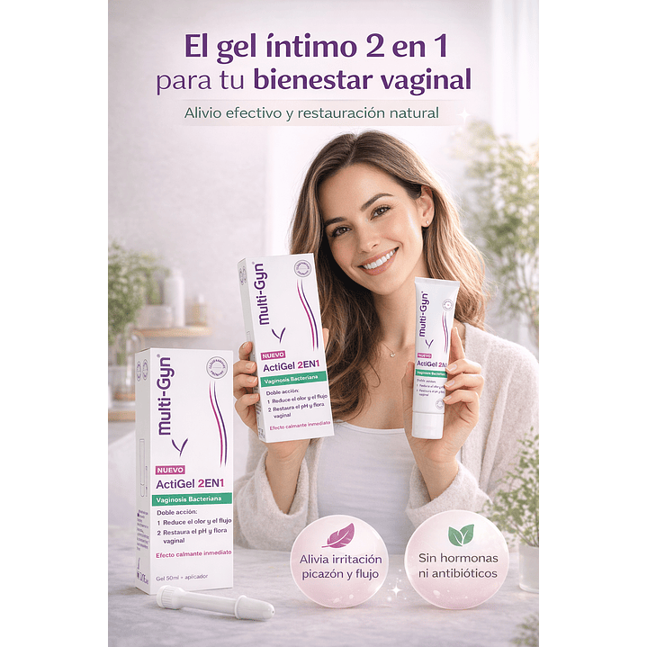 Gel Multi-Gyn ActiGel 2en1 Vaginal 50ml  3